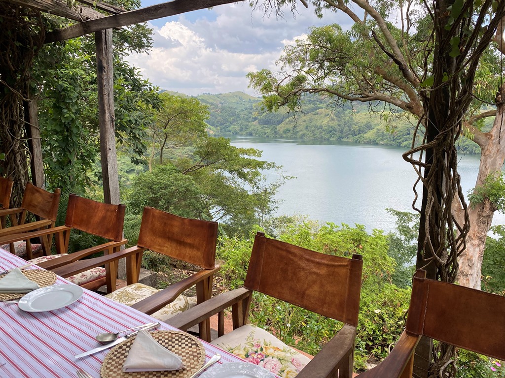 Terrace restaurant Photo Ndali Lodge Kabarole Fort Portal Uganda Western Region