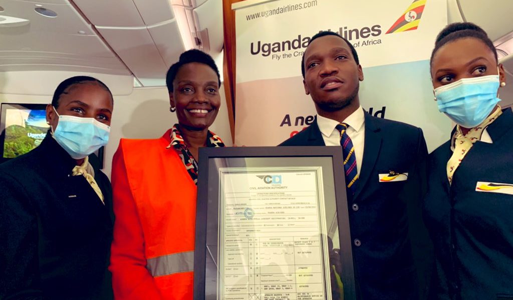 Uganda Airlines receive Air Operator s Certificate AOC from the Uganda Civil Aviation Authority