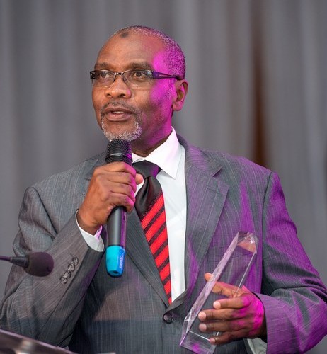 Hotel Africana's Dr Bulaimu Muwanga Kibirige (BMK) at the Diaspora Lifetime Award 2014 Photo Credit: The Ugandan Diaspora