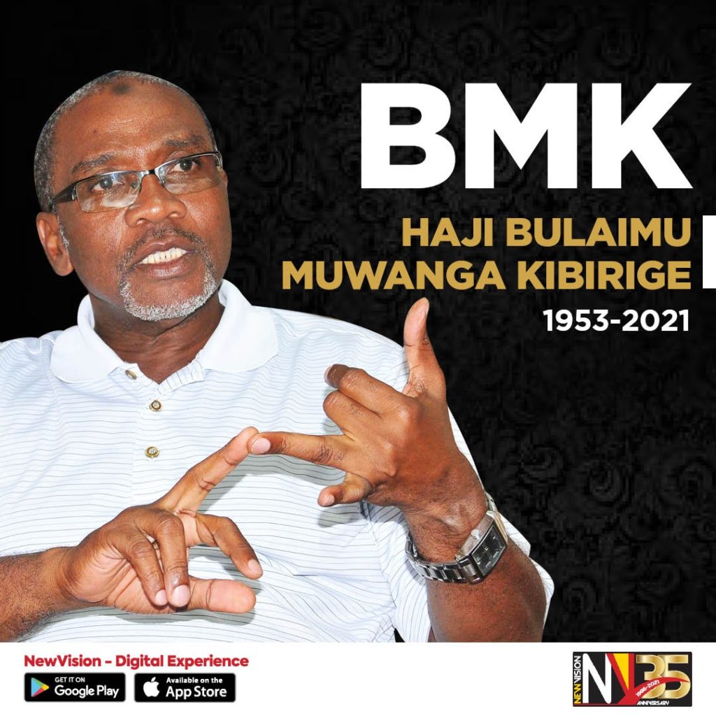Hotel Africana's Dr Bulaimu Muwanga Kibirige BMK 1953 - 2021 Photo Credit: New Vision