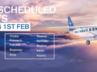 BAR Aviation launch scheduled flights across Uganda tourism destinations from 1st February 2022