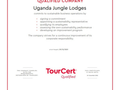 sustainable tourist accommodation in Uganda