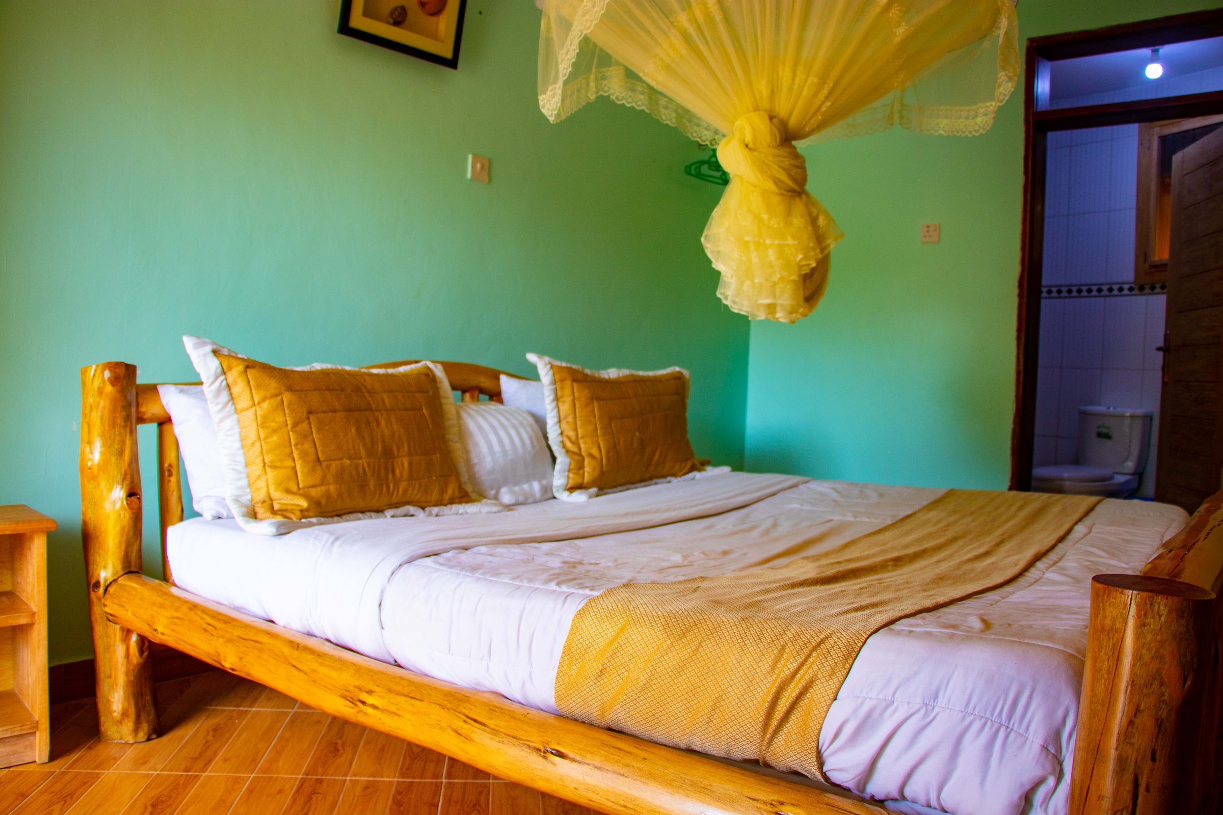 Full Double Bedroom Photo Western Sands Hotel Buliisa Uganda