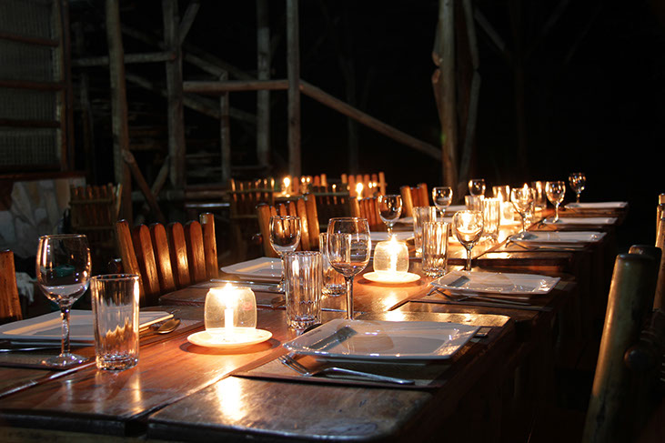 Dinner Restaurant Photo Arcadia Lodge Hotel Lake Mburo National Park Uganda Western Region