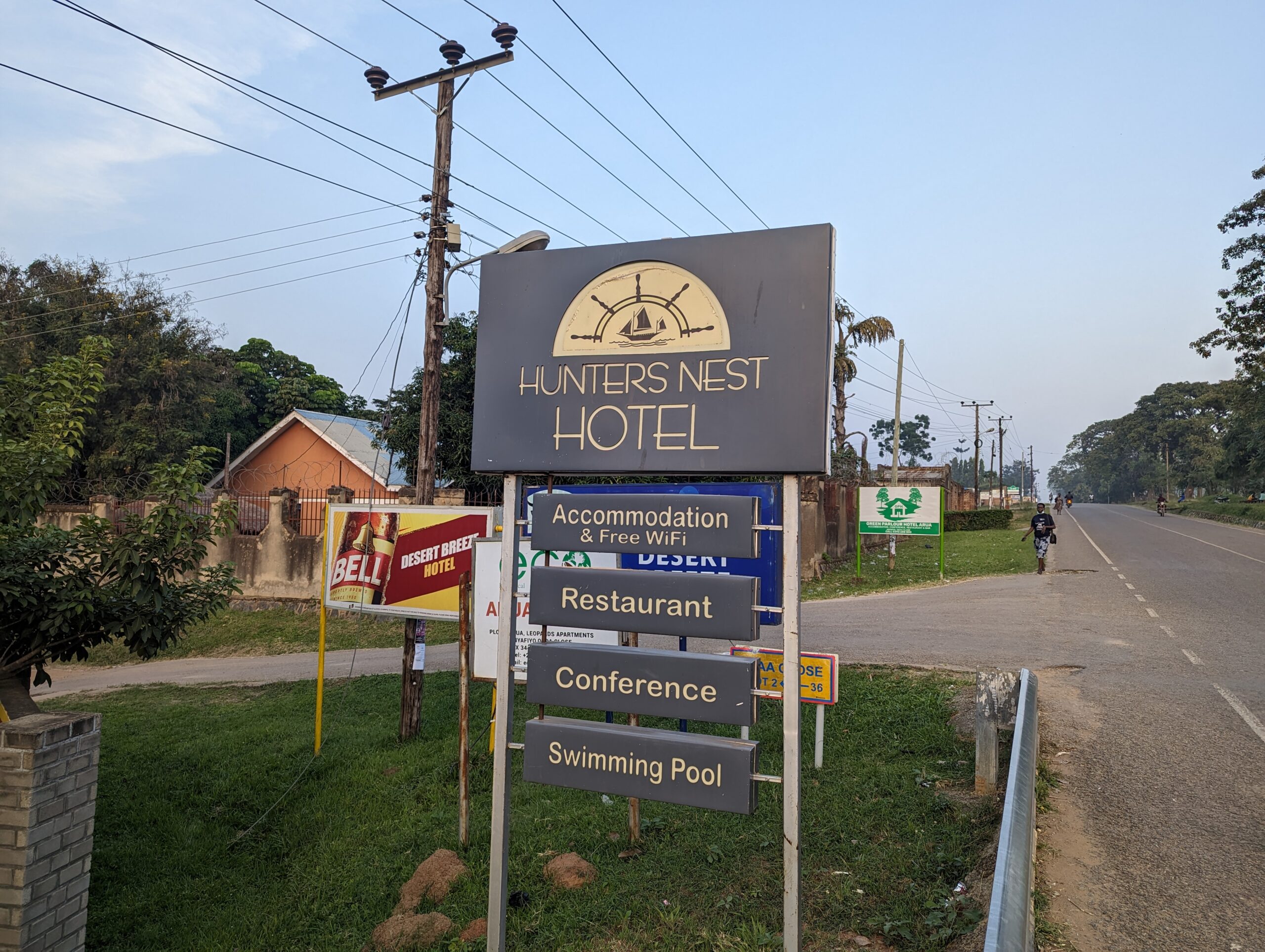 Property Signage Photo Hunters Nest Hotel Arua Hotel Uganda by Geoffrey Kateregga