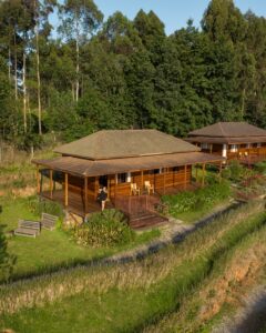 Timber Cottage Room Bird Exterior Photo Arcadia Lodge Hotel Lake Bunyonyi Kabale Uganda Western Region