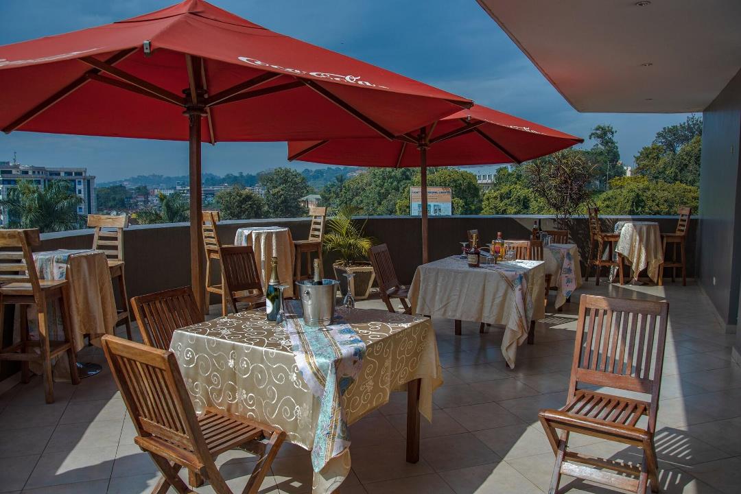 Terrace Restaurant Photo Arcadia Suites Hotel - Hotels | Kampala, Uganda Central Region
