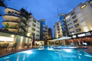 Property and Swimming Photo Protea Hotel by Marriott Kampala Skyz Kampala Uganda Central Region