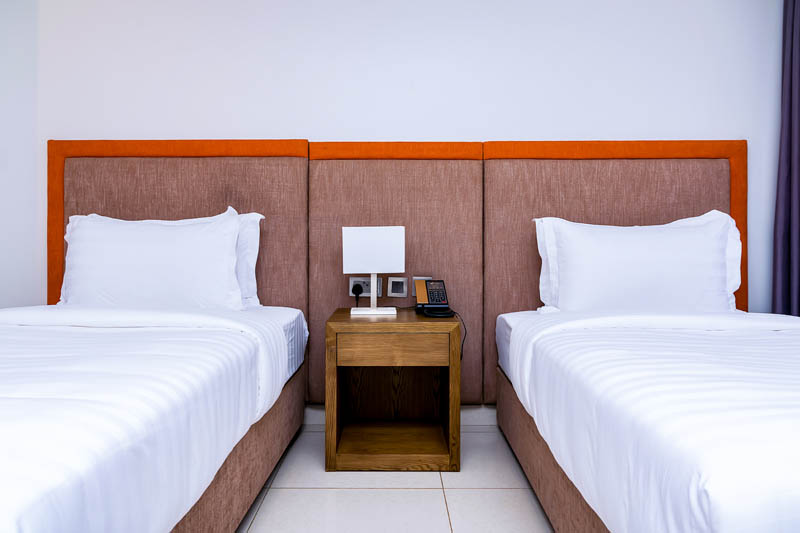 Twin Bedroom Photo Canary Hotel Kampala Uganda Central Region