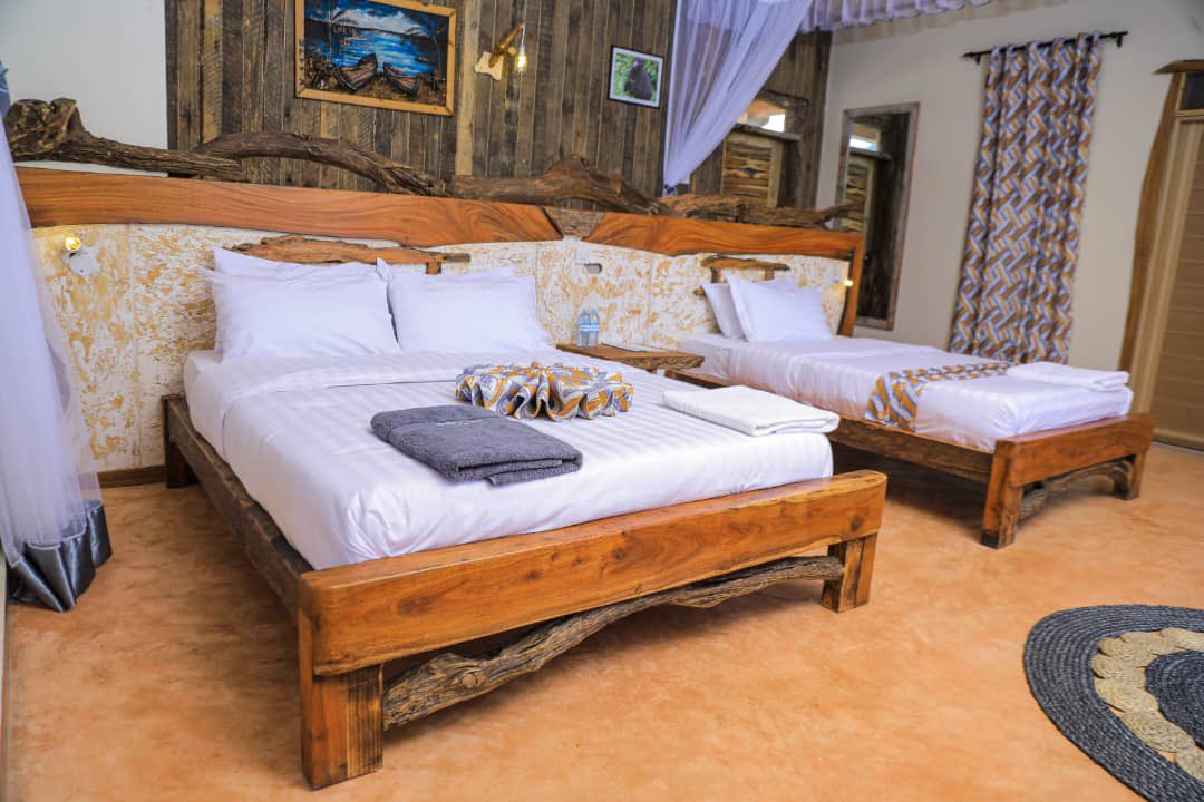 Twin Bedroom Photo Kigarama Wilderness Lodge Lodging Lake Mburo National Park Uganda Wester Region