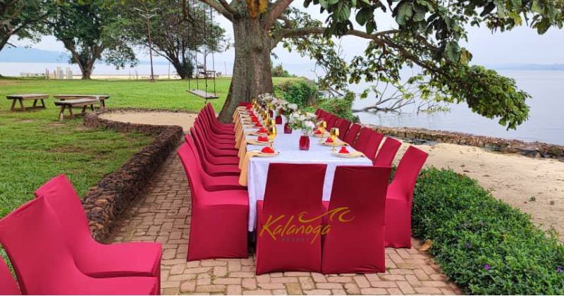 Event Decor and Table setup photo Kalanoga Beach Resort Busabala Hotel, Kampala, Uganda Central Region