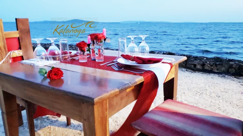 Honeymoon Table Decor photo Kalanoga Beach Resort Busabala Hotel, Kampala, Uganda Central Region 1