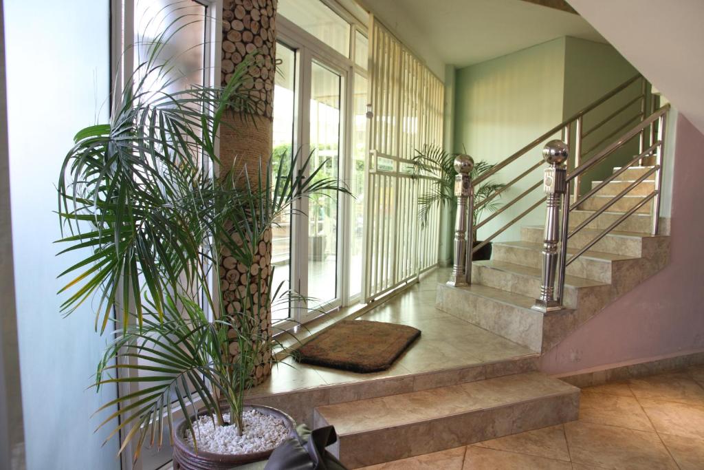 Stairs photo setup Namayiba Park Hotel Kampala Uganda Central Region