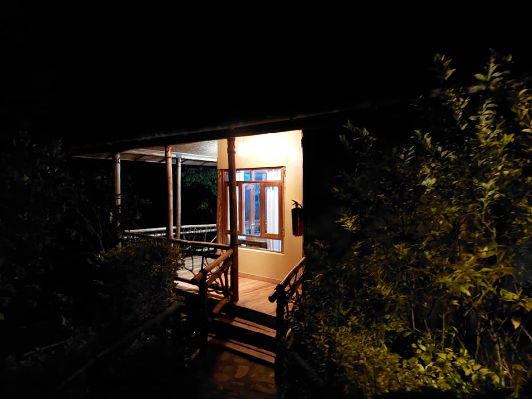 Property night front photo Ichumbi Gorilla Lodge, Kisoro Uganda