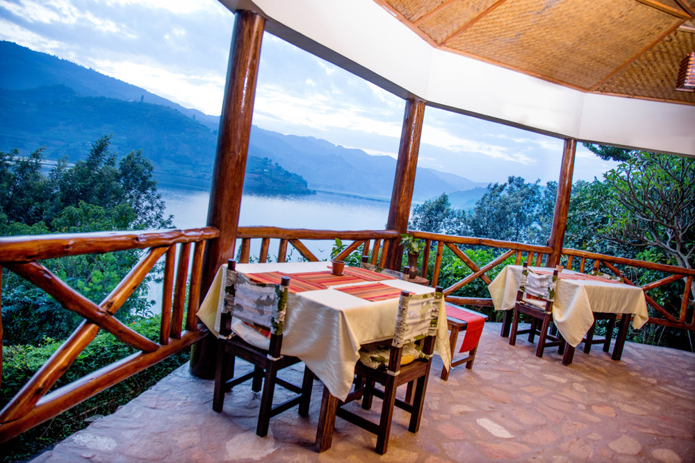 Lake view restaurant photo Lake Mulehe Safari Lodge Uganda Western Region