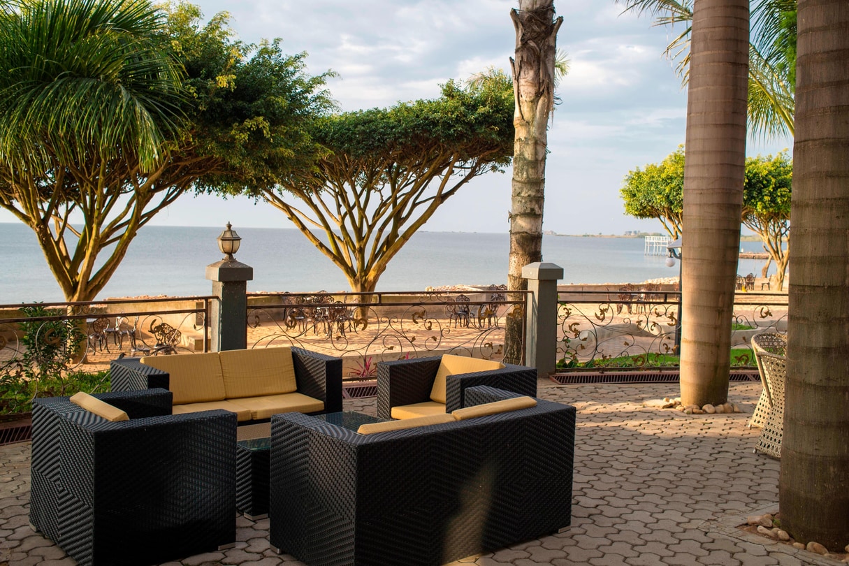 Terrace showing the lake view Photo Protea Hotel by Marriott Entebbe,Entebbe Uganda Central Region