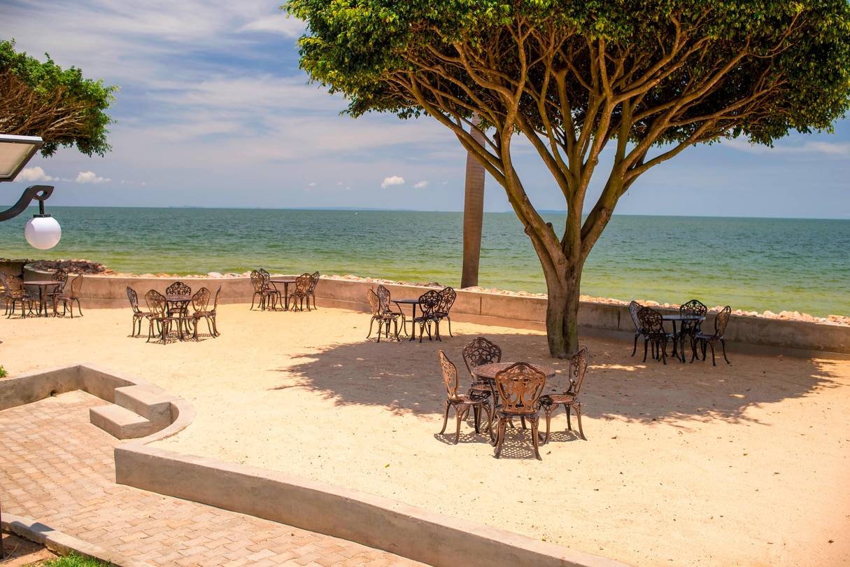 Terrace and beach lake view Photo Protea Hotel by Marriott Entebbe,Entebbe Uganda Central Region