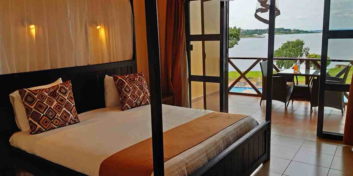 Double Twin Bedroom Photo Kaazi Beach Resort Kampala Uganda Central Region