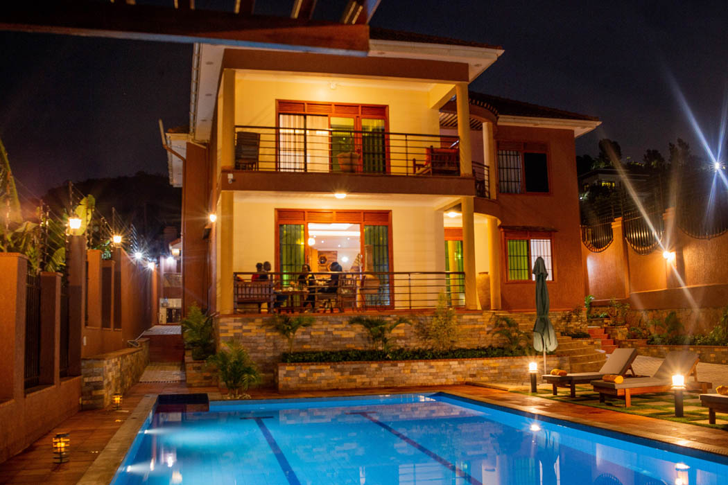 Property night Exterior photo Savannah suites Entebbe Uganda Central Region