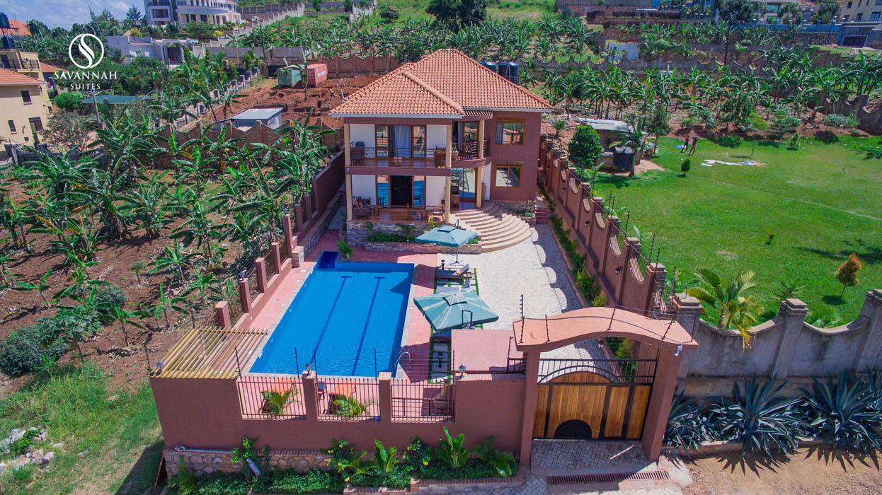 Property Aerial view photo Savannah suites Entebbe Uganda Central Region