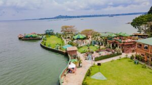Property Aerial Photo Country Lake Resort Hotel Entebbe Uganda Central Region 1