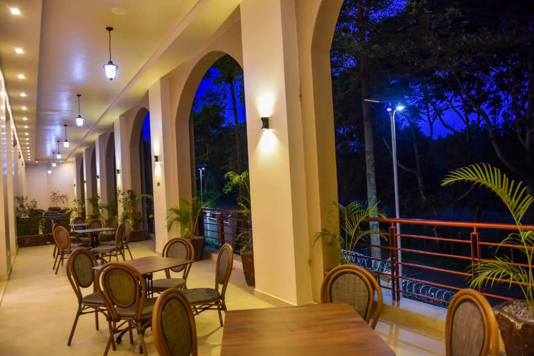 Restaurant with out view photo Admas Grand Hotel Entebbe, Uganda Central Region
