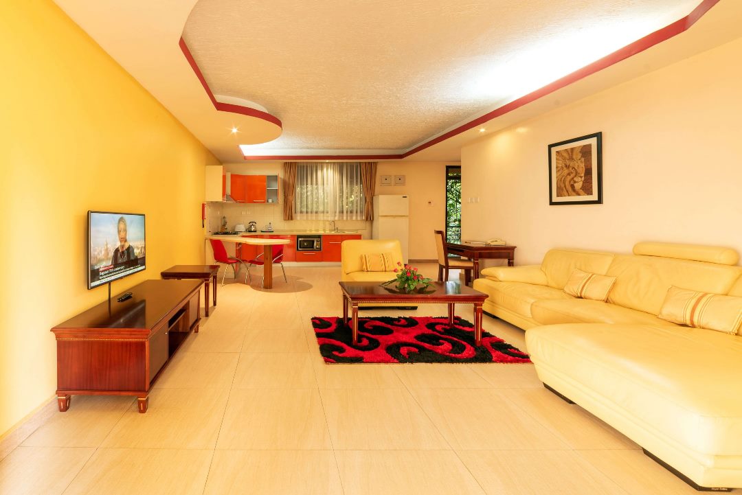 Living area in a 2 bedroom photo Royal Suites Hotel Bugolobi Kampala Uganda Central Region 1
