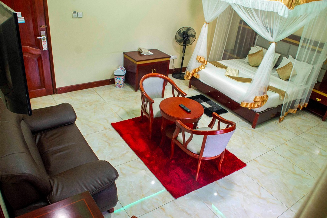 Deluxe Double Bedroom showing the working space photo Sir Jose Hotel Ggaba Kampala, Uganda Central Region