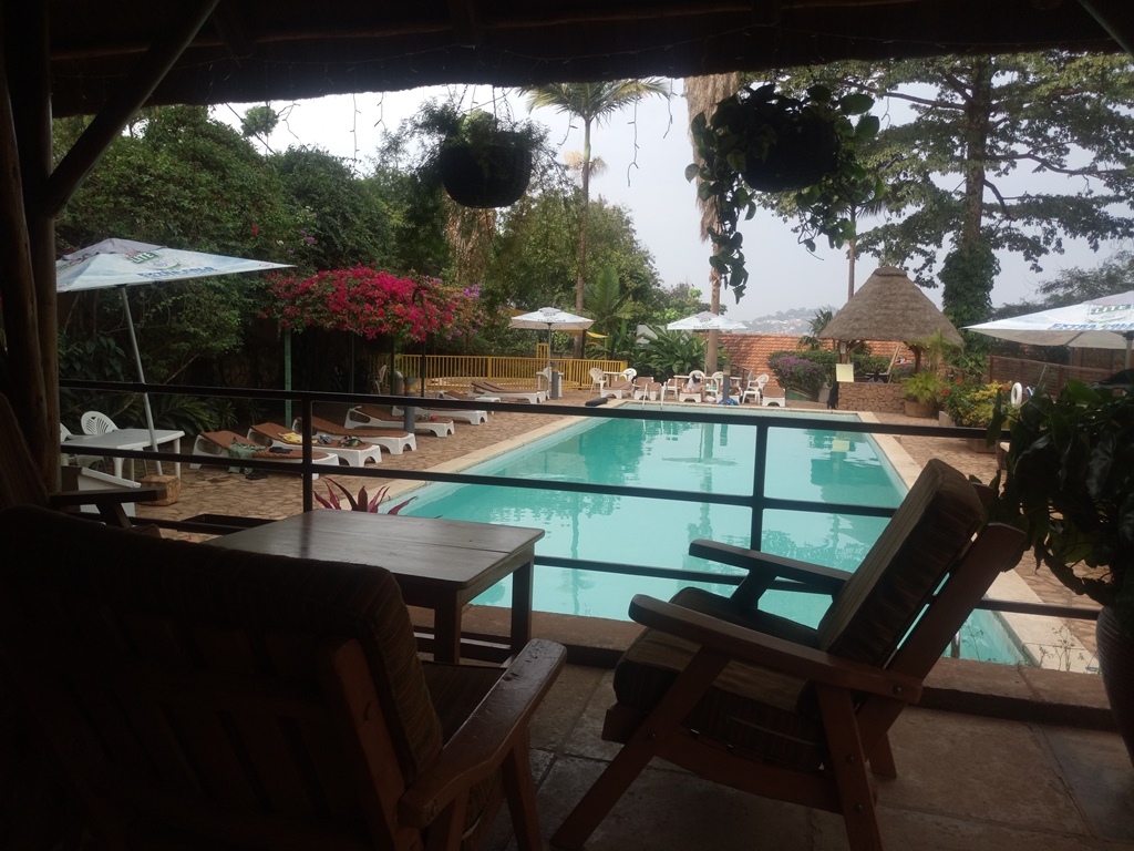 Terrace Restaurant with pool view photo Makindye Country Club Kampala - Uganda Central Region