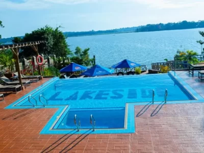 Outdoor swimming pool Photo The Lakeside Resort Entebbe Uganda Central Region