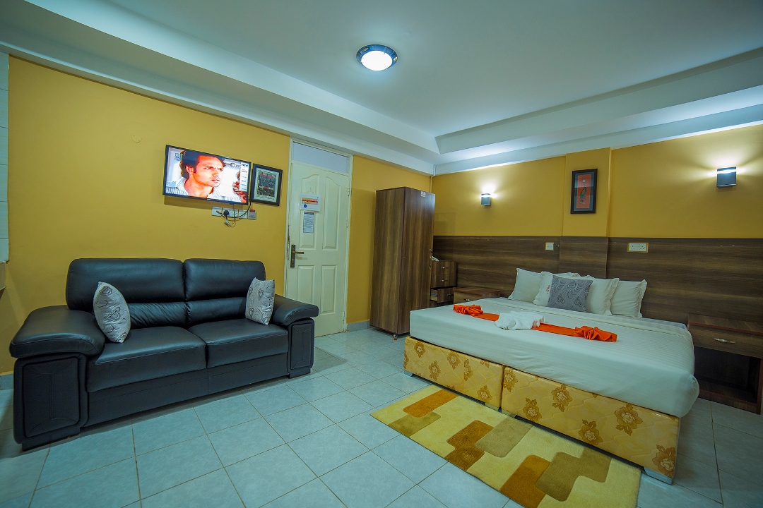 Studio suites Bedroom Eureka Place Hotel Ntinda - Hotels | Ntinda Kampala, Uganda Central Region 1