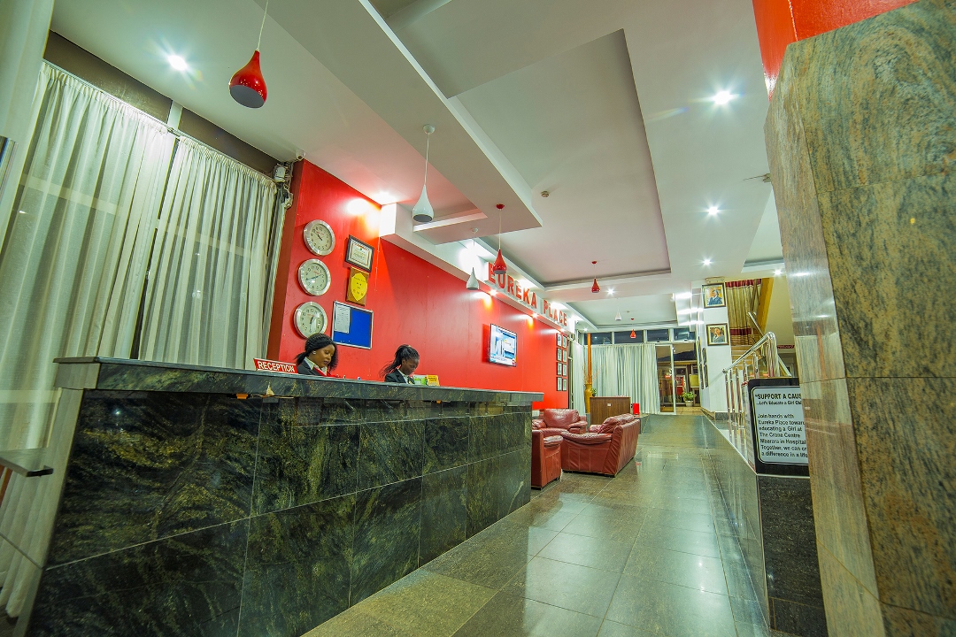 Front Desk Eureka Place Hotel Ntinda - Hotels | Ntinda Kampala, Uganda Central Region
