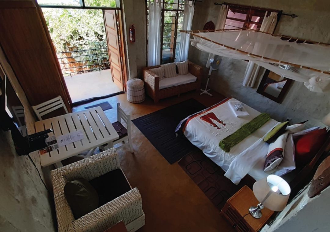 Cottage Bedroom with its balcony Photo Home on the Nile, Jinja Uganda Eastern Region 1