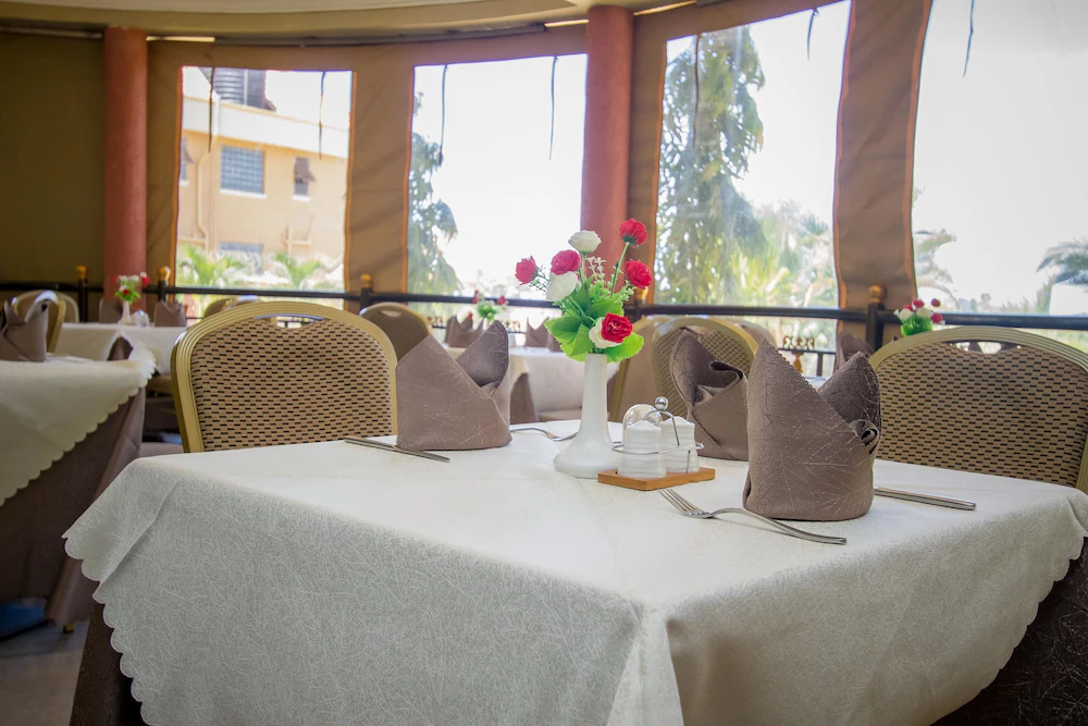 Restaurant Table setup Photo Sapphire Hotel Entebbe, Uganda Central Region