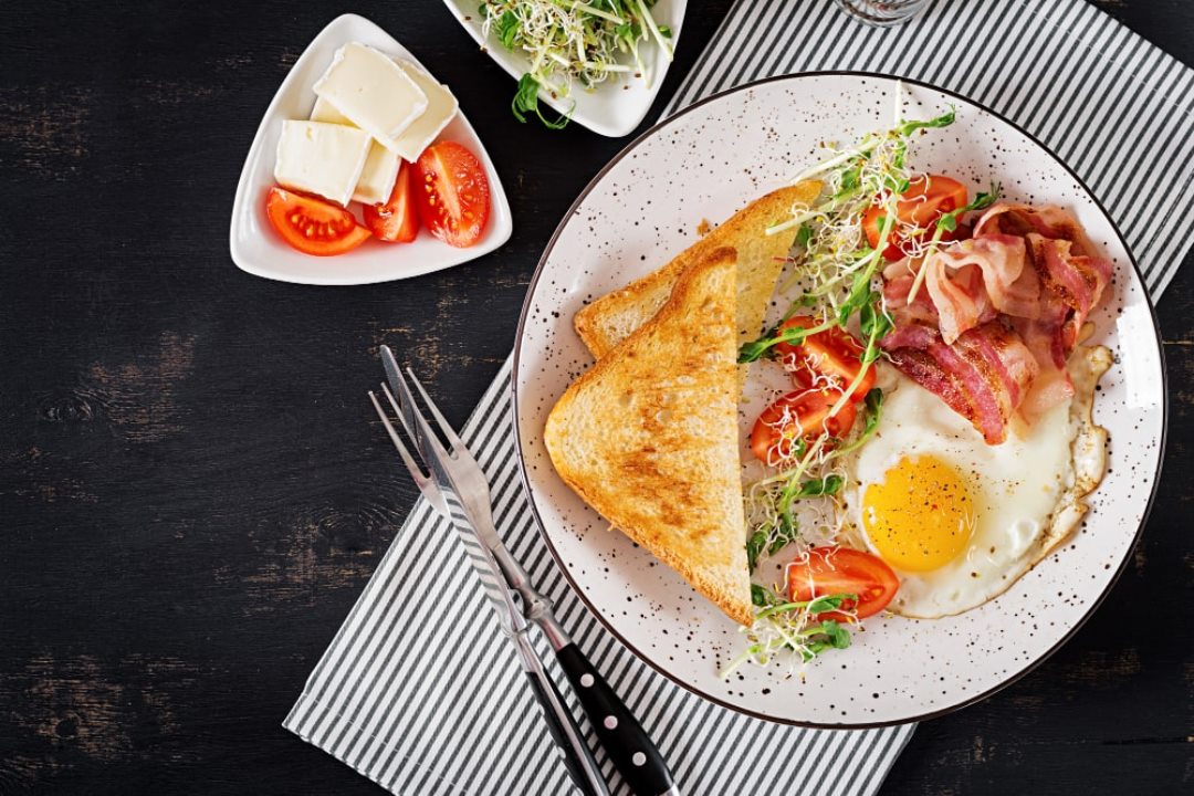 Toast-egg-bacon-tomatoes-microgreens-salad-min Photo Sentema Farm Lodge, Kampala Wakiso Uganda Central Region