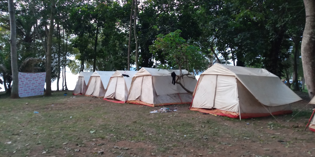 Camping Tents Photo Panorama Cottages Kalangala Uganda Central Region