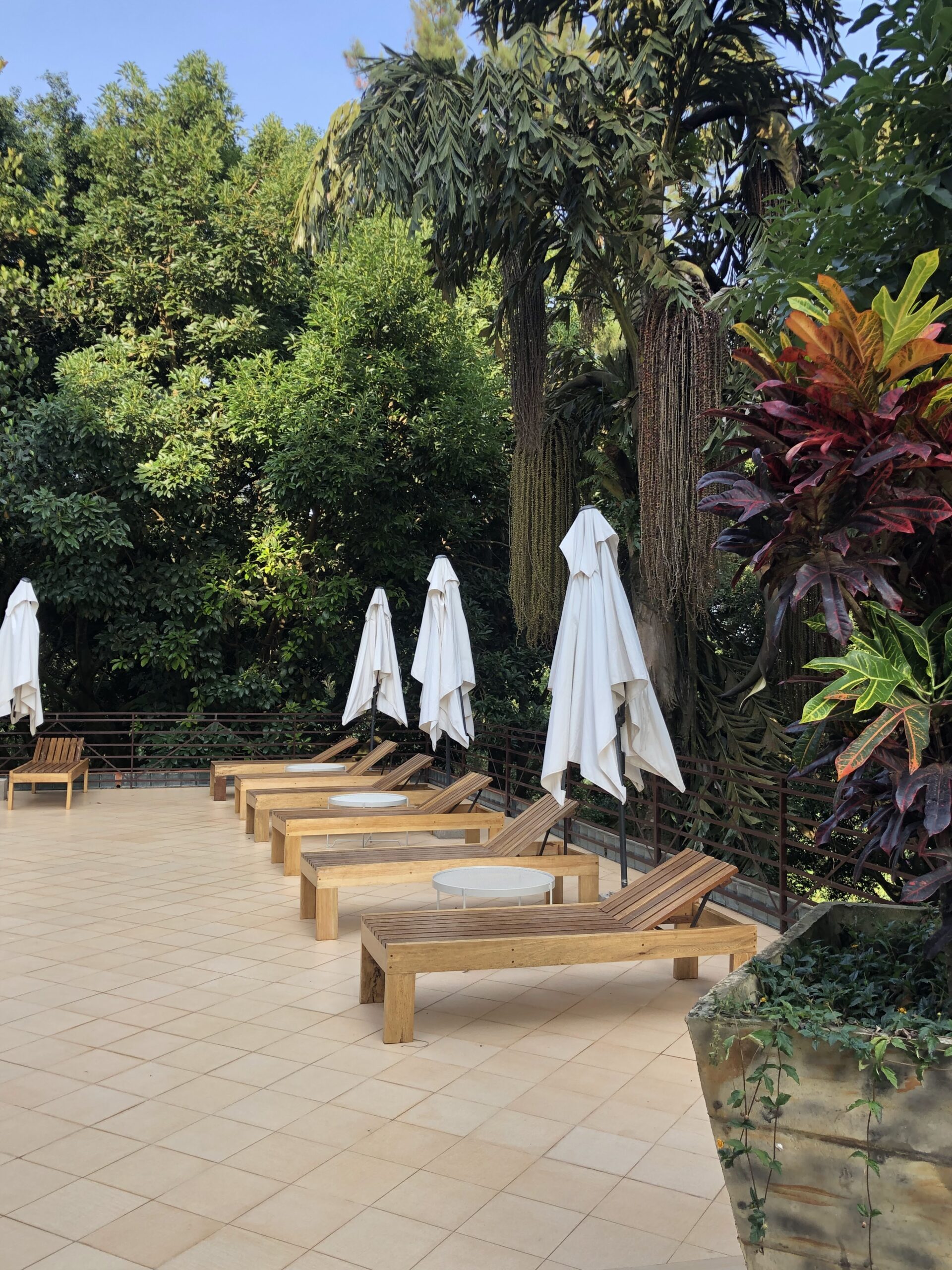 Outdoor pool chairs Photo The address resort Kalangala,Uganda Central Region