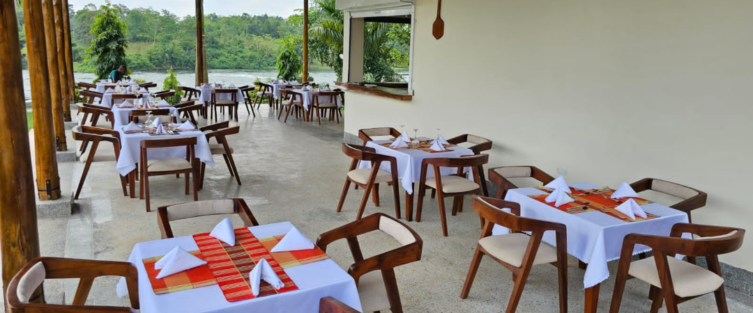 Outdoor Terrace Restaurant Photo Whispers of the Nile Eco Luxury Resort Jinja, Uganda Eastern Region
