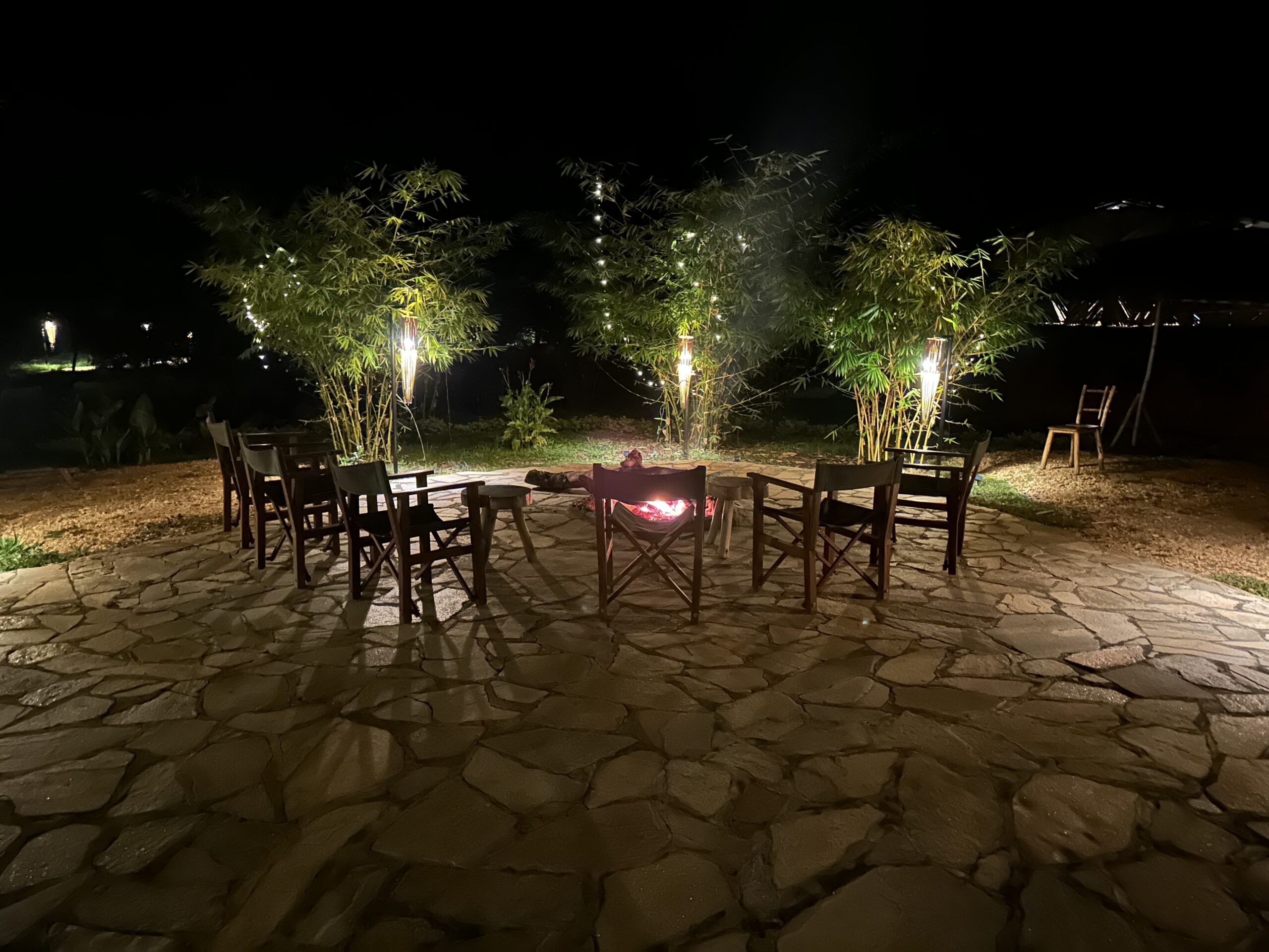 Night dinner place Photo Murchison Falls Bamboo Village Lodge, Uganda North Western Region