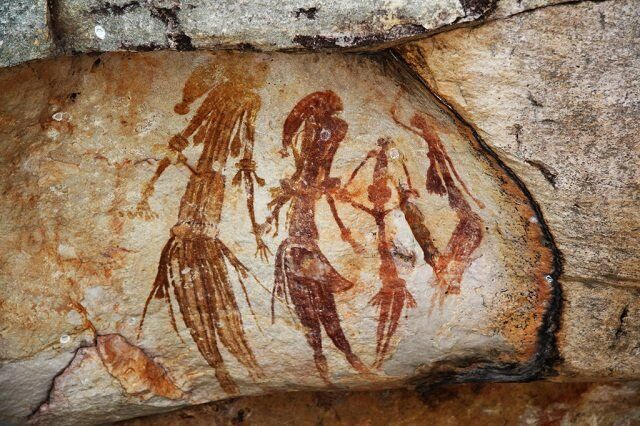 A photograph of Nyero Rock Paintings taken while at the Nyero Rock Paintings site in Kumi district in Eastern Uganda