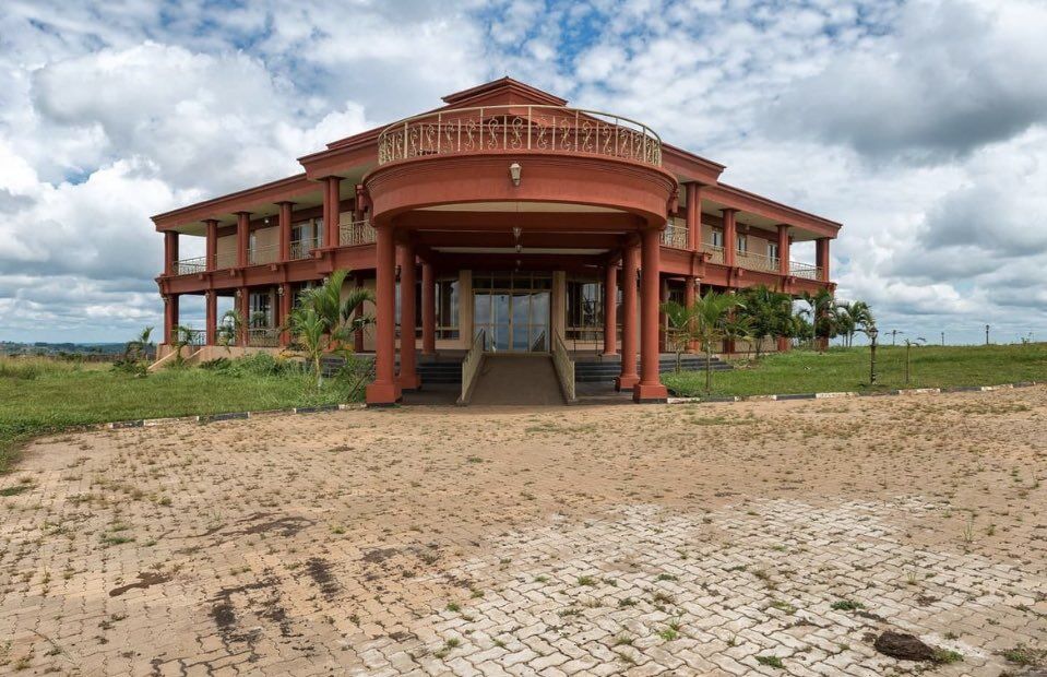 A photograph showing the Kyabazinga's palace called Budhumbula Palace located on Igenge Hill in Bugembe, Jinja City taken during a cultural tour in Eastern Uganda