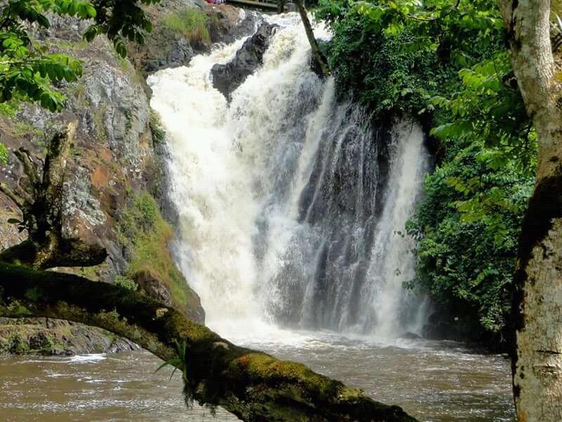 A photograph of the Ssezibwa falls located in Mukono district taken during a cultural tour to Eastern Uganda