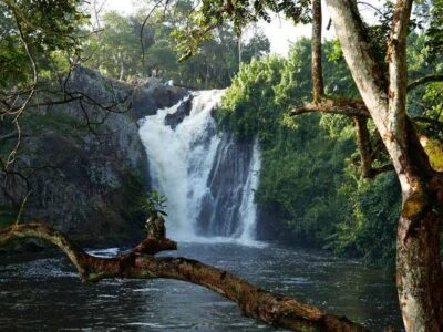 A photograph of the Ssezibwa falls located in Mukono district taken during a cultural tour to Eastern Uganda