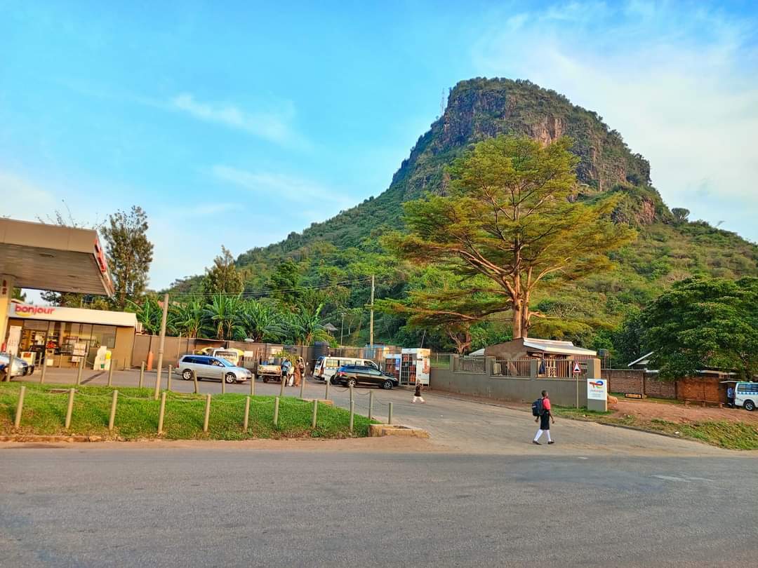 A photograph of the Tororo Rock taken during a hiking tour in Tororo in Eastern Uganda.