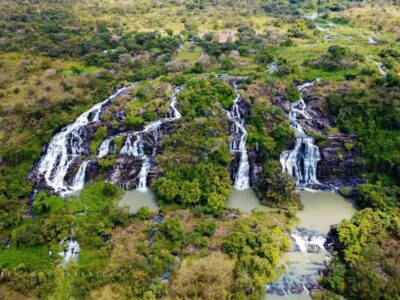 A photograph of the Aruu falls taken during the Aruu Falls experience in Pader district in Northern Uganda