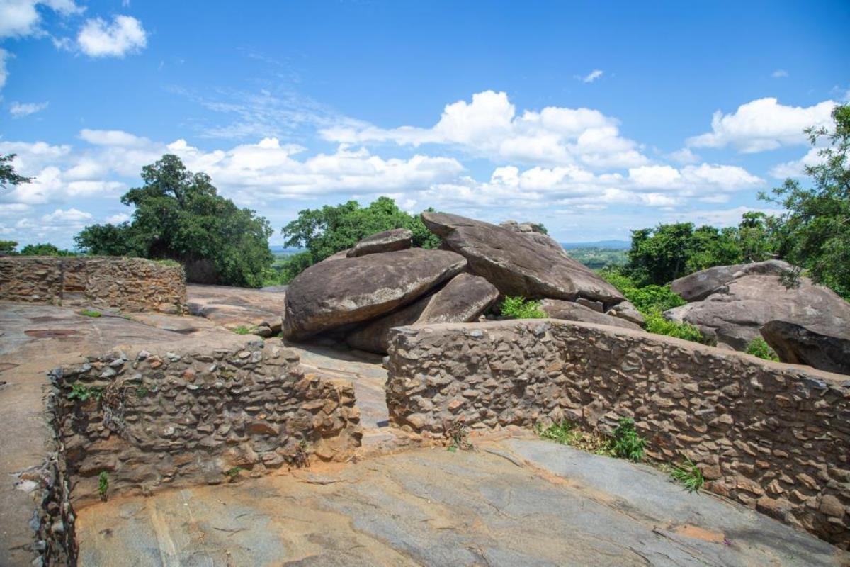 A photograph of rocks taken from Fort Patiko during a cultural tour to Gulu district in Northern Uganda