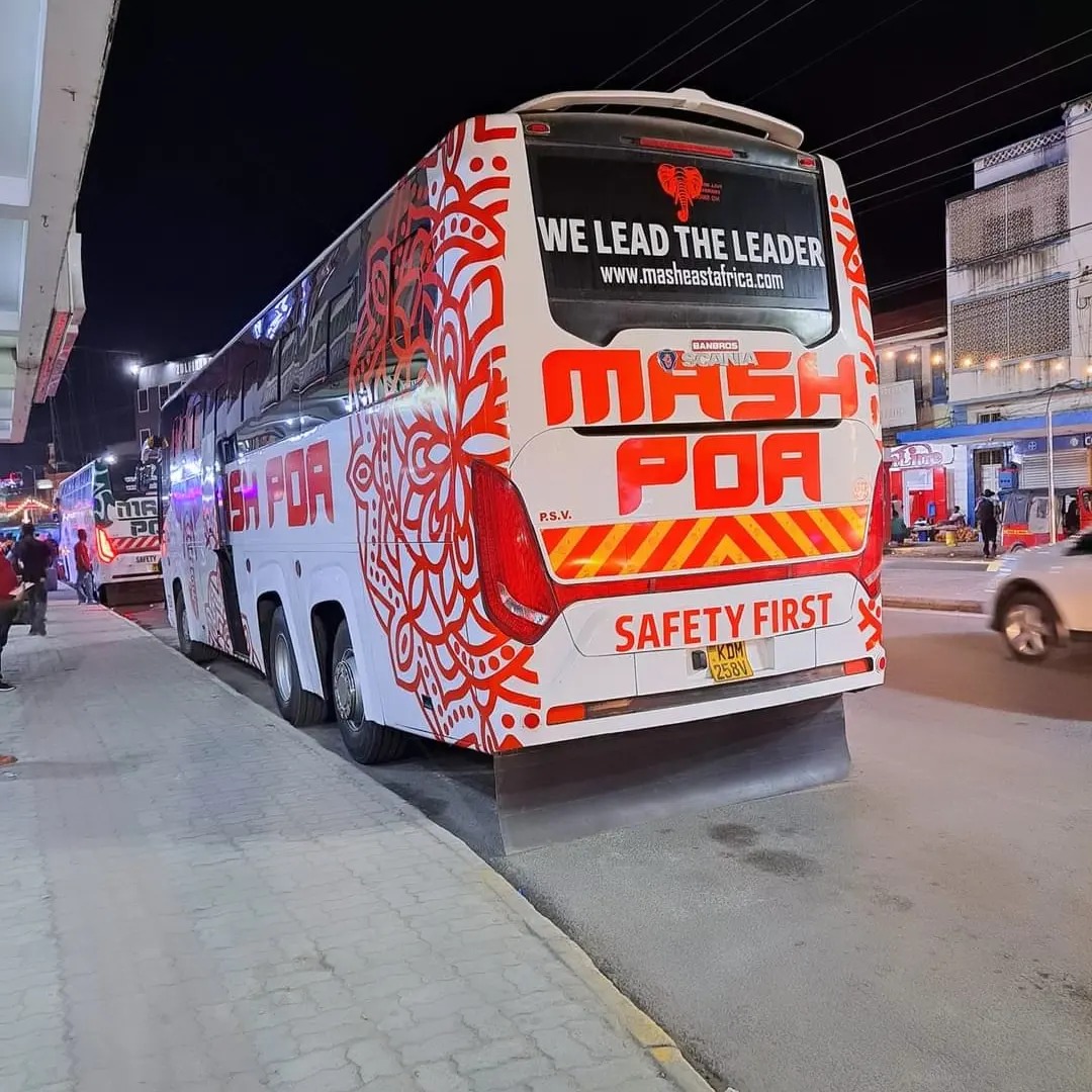 Mash Poa Busses and Coaches Kampala in Uganda and Nairobi in Kenya