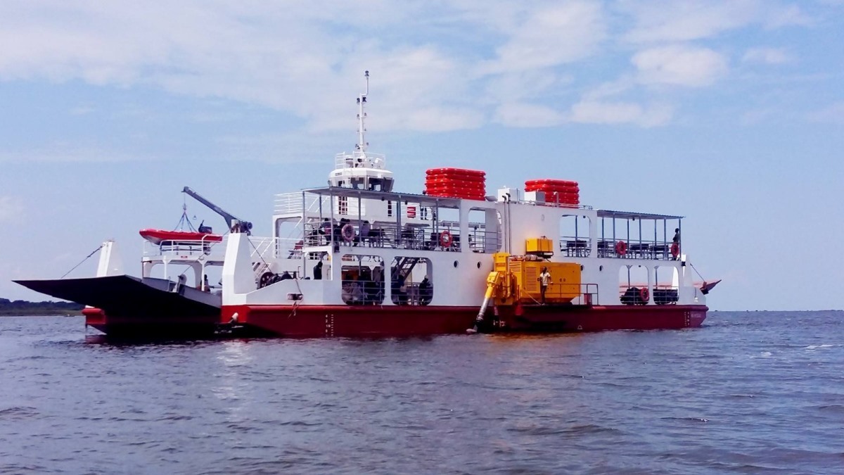 A photograph showing the MV KYOGA-2 Ferry Owned by Uganda Government on Route Lake kyoga