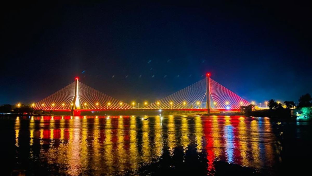 A photograph of the Source of the Nile Bridge taken during an adventure tour to Jinja in Eastern Uganda