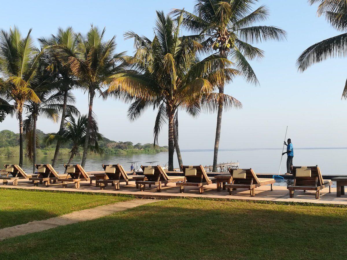 A photograph taken from Pineapple Bay Resort during a tour to Pineapple Bay Resort on Bulago Island in Lake Victoria